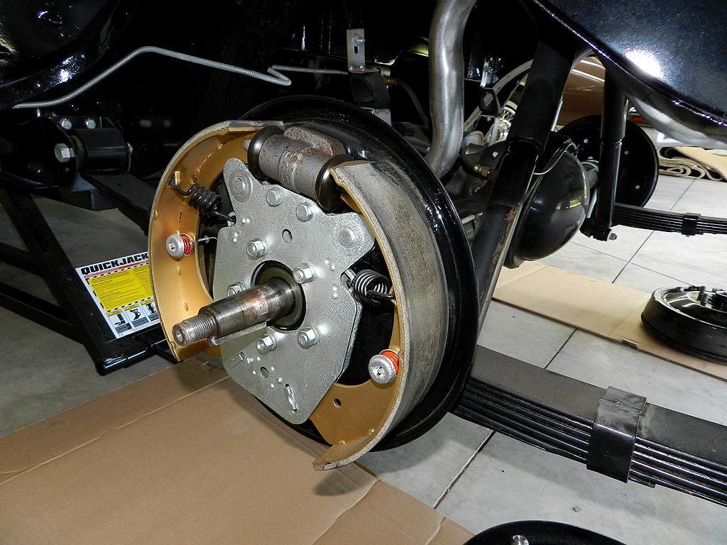 Driver side rear brake