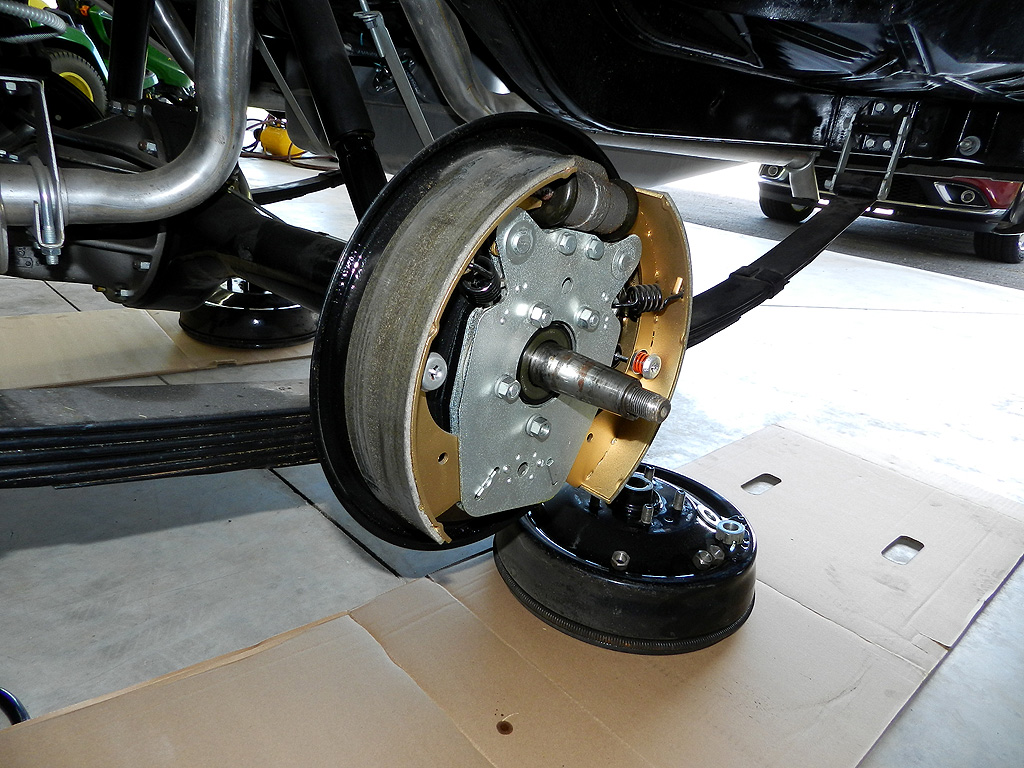 Driver side rear brake